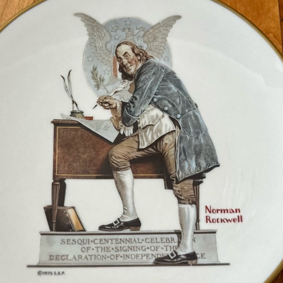 Norman Rockwell Limited Edition 1976 Saturday Evening Post Plate - Picture 2 of 5